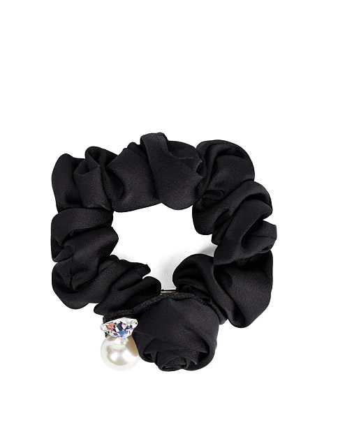 Резинка для волосся з намистинами чорна - фото 2 - Miraton