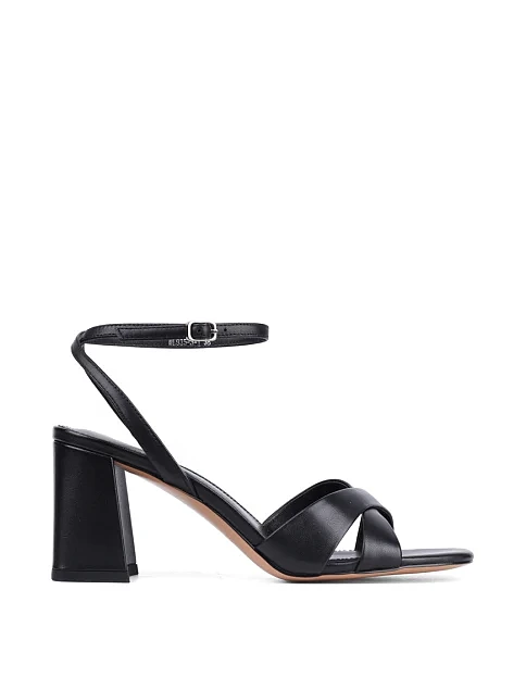 Женские босоножки Attizzare кожаные черные - фото 1 - Miraton