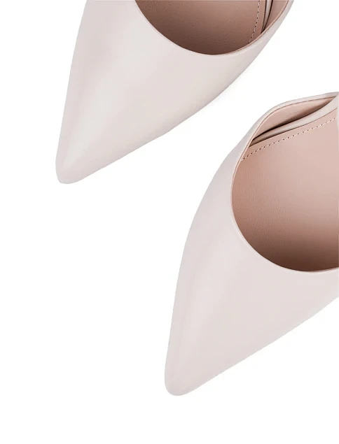 Женские туфли Mia May кожаные рисового цвета - фото 5 - Miraton