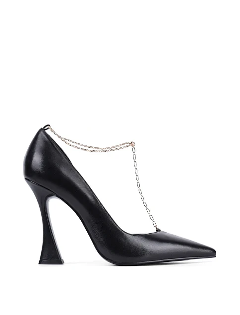 Женские туфли MIRATON кожаные черные - фото 1 - Miraton