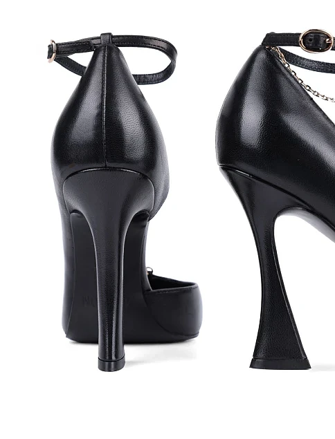 Женские туфли MIRATON кожаные черные - фото 2 - Miraton