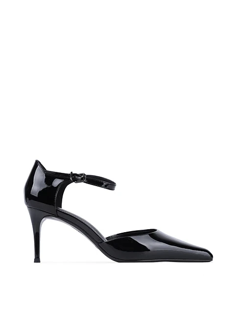 Женские туфли MIRATON лаковые черные - фото 1 - Miraton