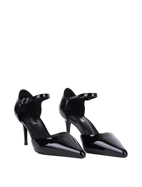 Женские туфли MIRATON лаковые черные - фото 3 - Miraton