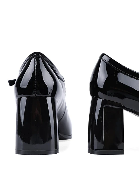 Женские туфли MIRATON лаковые черные - фото 2 - Miraton