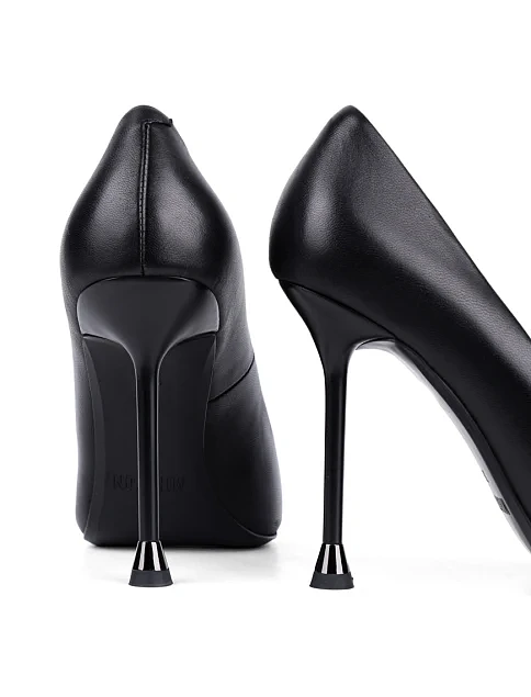 Женские туфли лодочки MIRATON кожаные черные - фото 2 - Miraton