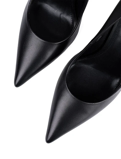 Женские туфли лодочки MIRATON кожаные черные - фото 5 - Miraton