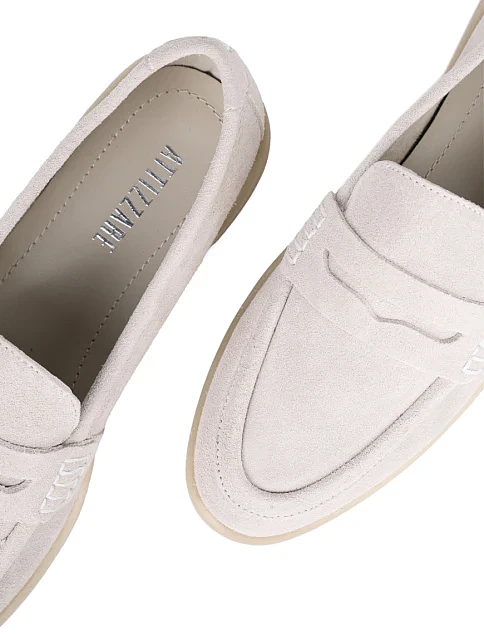 Женские слиперы Attizzare велюровые рисового цвета - фото 5 - Miraton