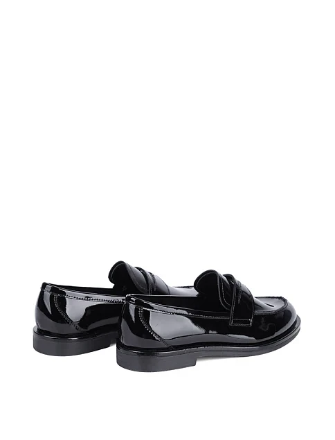 Женские туфли MIRATON из наплака черные - фото 4 - Miraton