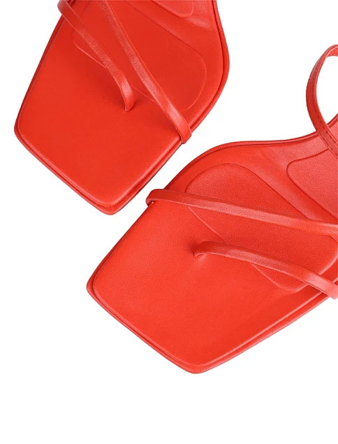 Женские сабо MIRATON кожаные оранжевые - фото 6 - Miraton