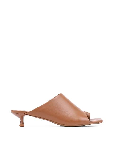 Женские сабо MIRATON кожаные коричневые - фото 1 - Miraton