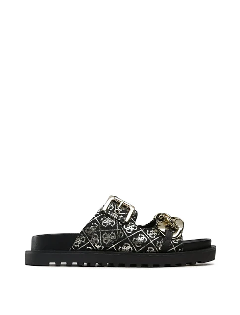 Женские сандалии Guess из искусственной кожи черные - фото 1 - Miraton