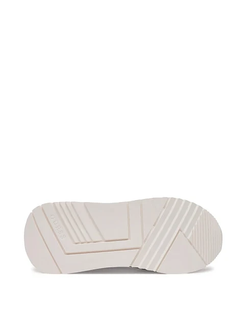 Женские кроссовки Guess текстильные белые - фото 5 - Miraton