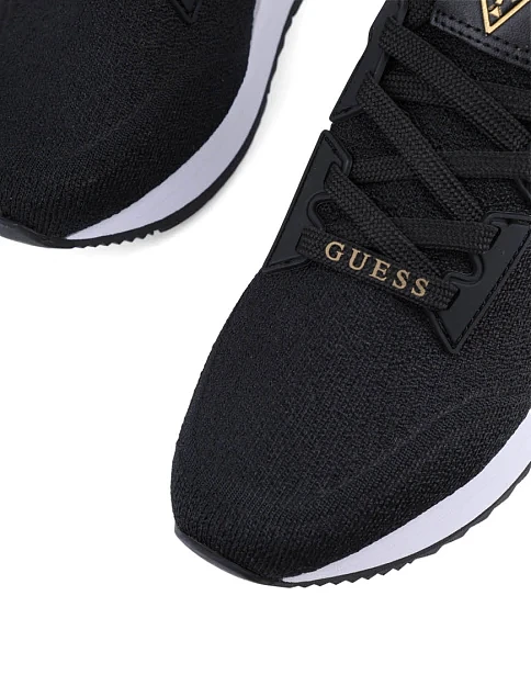 Женские кроссовки Guess тканевые черные - фото 5 - Miraton
