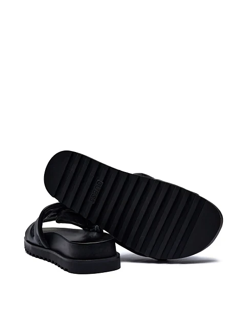 Женские шлепанцы Guess из экокожи черные - фото 5 - Miraton