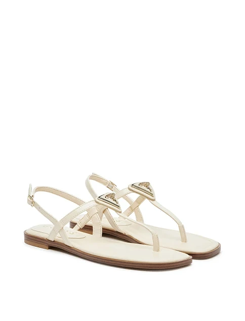 Женские сандалии Guess из экокожи бежевые - фото 1 - Miraton