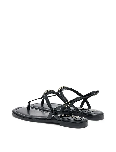 Женские сандалии Guess из экокожи черные - фото 3 - Miraton