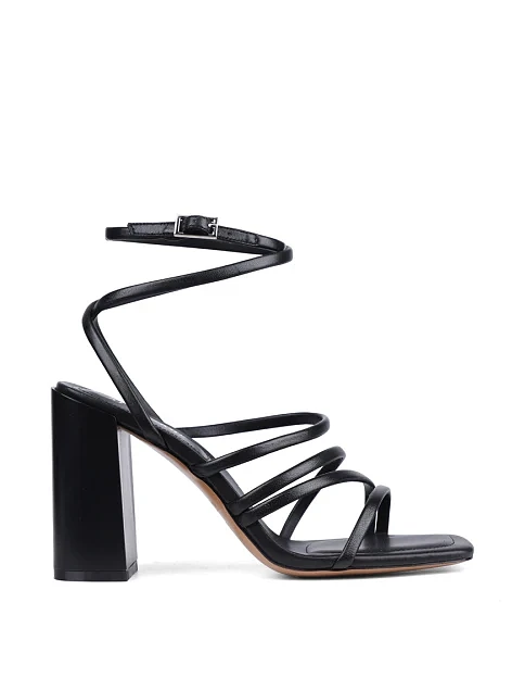 Женские босоножки Attizzare кожаные черные - фото 2 - Miraton