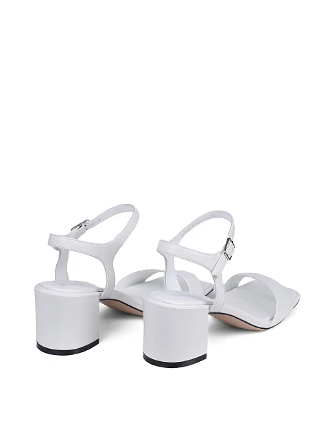 Женские босоножки Attizzare кожаные белые - фото 5 - Miraton