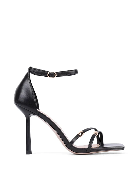 Женские босоножки MIRATON кожаные черные - фото 1 - Miraton