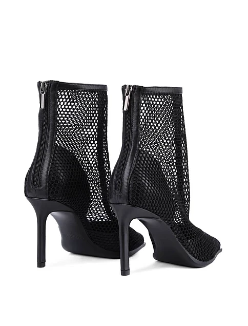 Женские ботинки MIRATON кожаные черные - фото 4 - Miraton