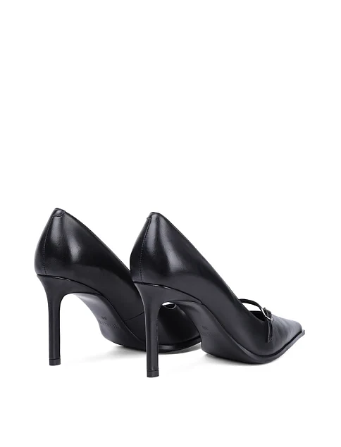 Женские туфли MIRATON кожаные черные - фото 4 - Miraton