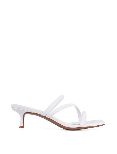 Женские сабо MIRATON кожаные белые - фото 2 - Miraton