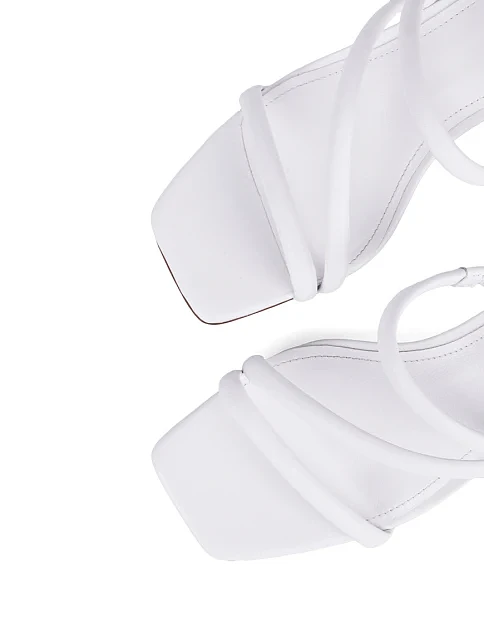 Женские сабо MIRATON кожаные белые - фото 6 - Miraton