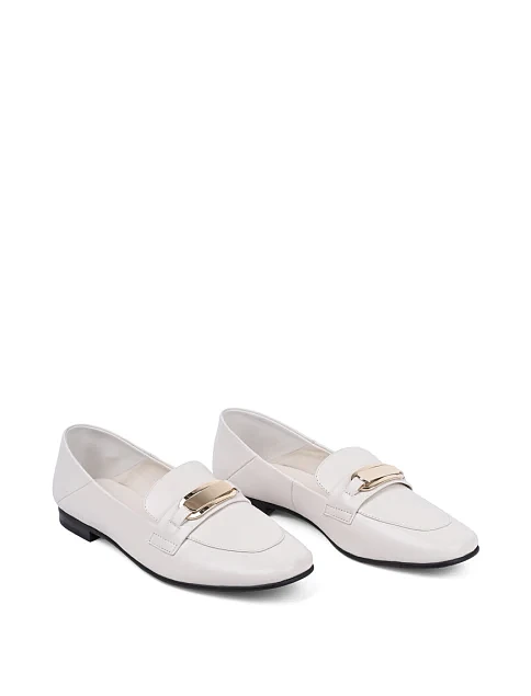 Жіночі сліпери MIRATON шкіряні білі - фото 3 - Miraton