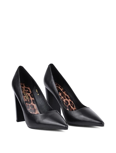 Жіночі туфлі Мері Джейн MIRATON шкіряні чорні - фото 3 - Miraton