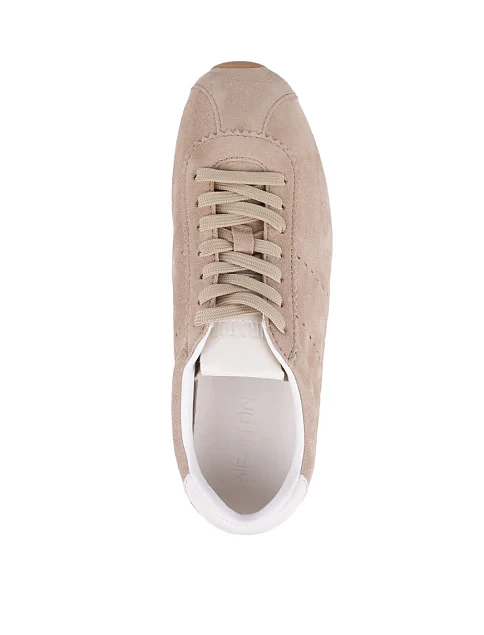 Женские кроссовки MIRATON велюровые бежевые - фото 5 - Miraton