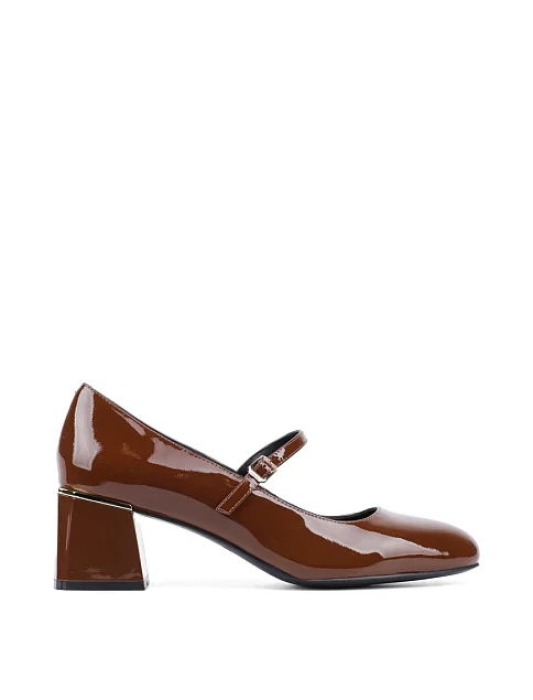 Женские туфли Attizzare лаковые коричневые - фото 1 - Miraton
