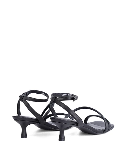 Женские босоножки MIRATON кожаные черные - фото 4 - Miraton