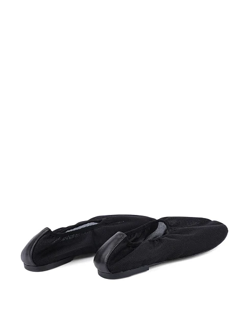 Женские балетки MIRATON из сетки черные - фото 3 - Miraton