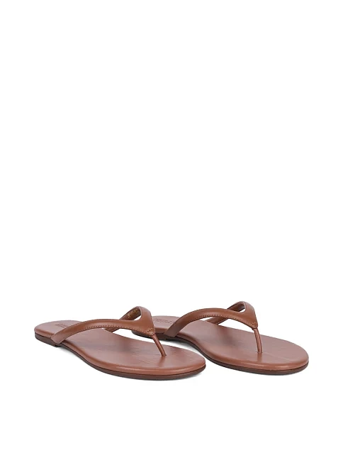 Женские шлепанцы MIRATON кожаные коричневые - фото 4 - Miraton