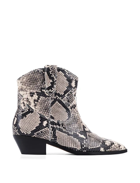 Женские ботинки казаки MIRATON кожаные разноцветные - фото 1 - Miraton