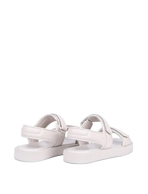 Женские сандалии MIRATON кожаные серые - фото 4 - Miraton