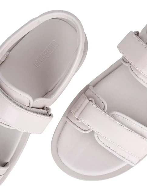 Женские сандалии MIRATON кожаные серые - фото 5 - Miraton