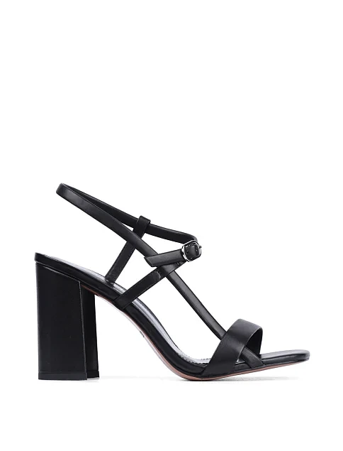 Женские босоножки Attizzare кожаные черные - фото 1 - Miraton