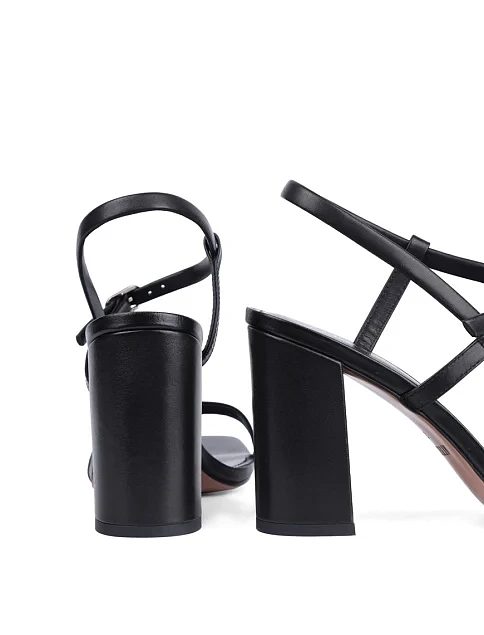 Женские босоножки Attizzare кожаные черные - фото 2 - Miraton