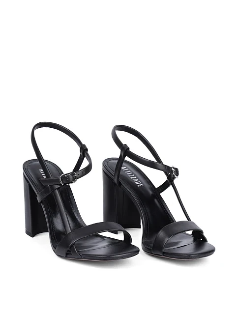 Женские босоножки Attizzare кожаные черные - фото 3 - Miraton