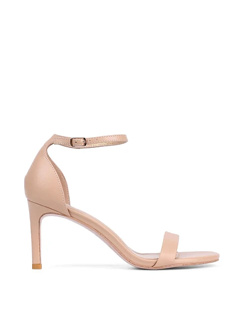 Женские босоножки MIRATON кожаные бежевые - фото 1 - Miraton