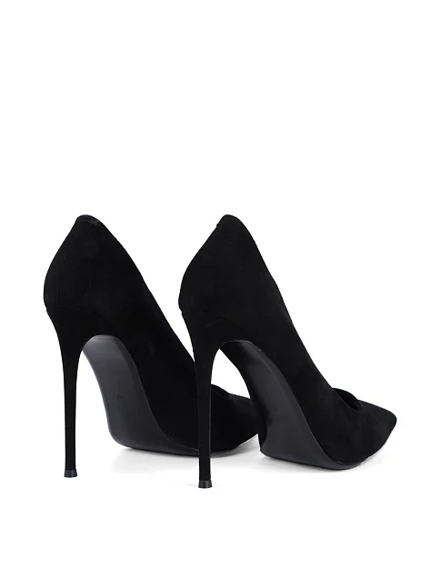 Женские туфли Mia May велюровые черные - фото 4 - Miraton