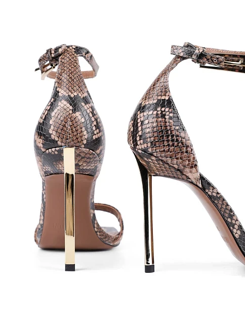 Женские босоножки MIRATON кожаные разноцветные - фото 3 - Miraton