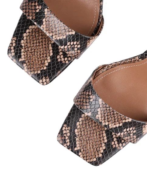 Женские босоножки MIRATON кожаные разноцветные - фото 6 - Miraton