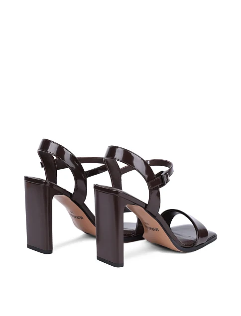 Женские босоножки MIRATON кожаные коричневые - фото 4 - Miraton