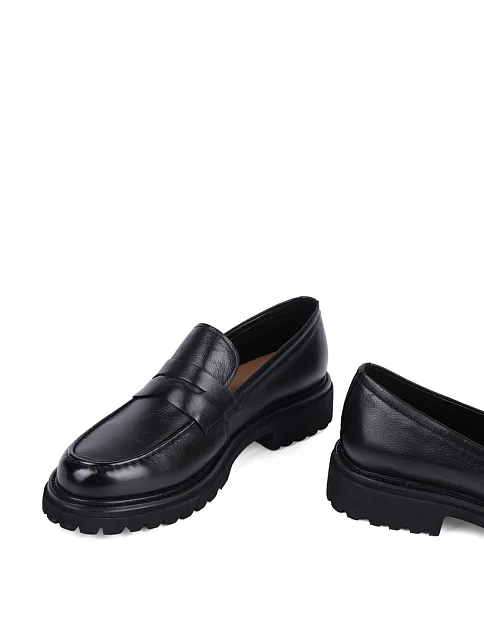 Женские туфли MIRATON кожаные черные - фото 2 - Miraton