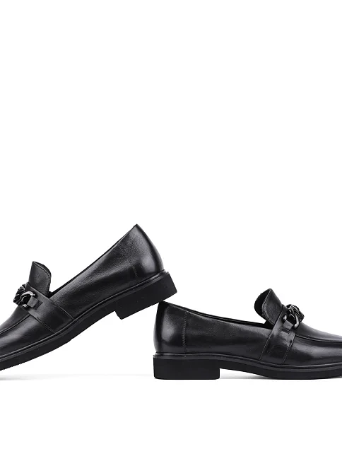 Женские туфли Attizzare кожаные черные - фото 2 - Miraton