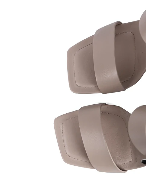 Женские босоножки Attizzare кожаные серые - фото 6 - Miraton