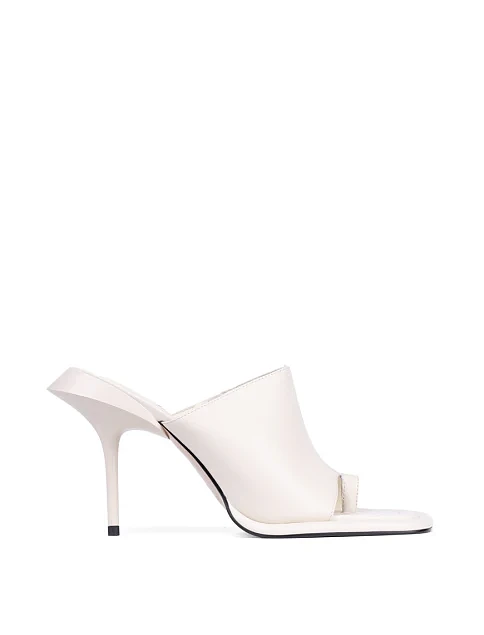 Женские сабо MIRATON кожаные рисового цвета - фото 1 - Miraton