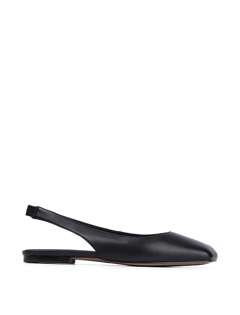 Женские балетки MIRATON кожаные черные - фото 1 - Miraton